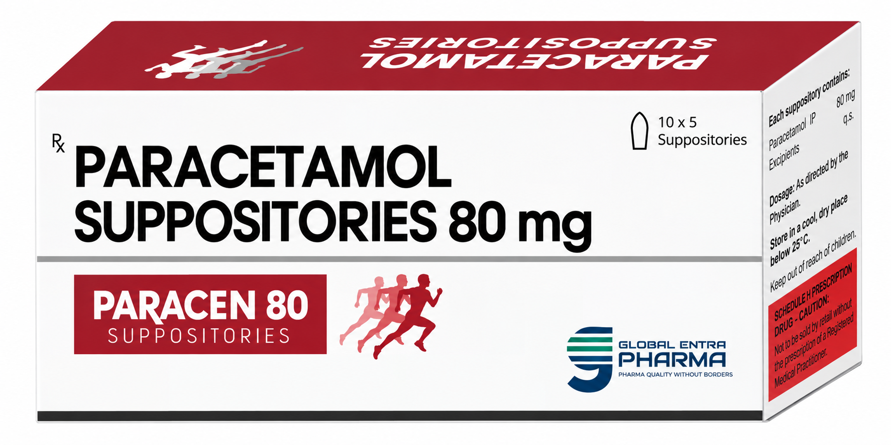 Paracetamol Suppositories BP Manufacturer in India